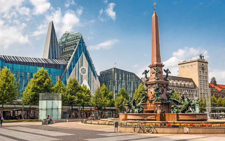 Panorama Augustusplatz in Leipzig