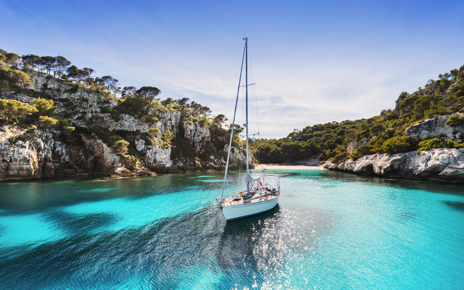 Cala Macarelleta auf der balearischen Insel Menorca, Spanien