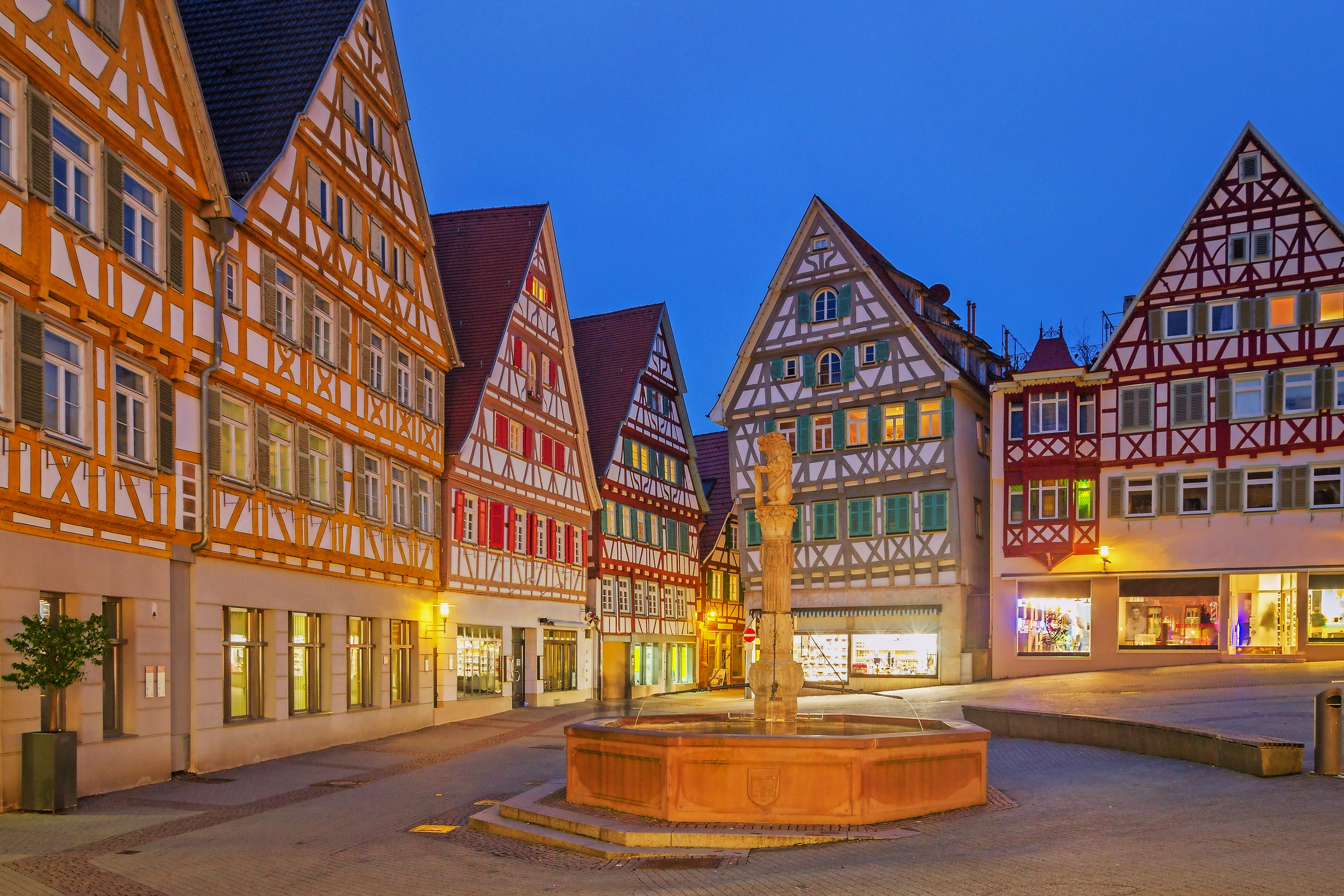 Alter Marktplatz von Herrenberg, Deutschland