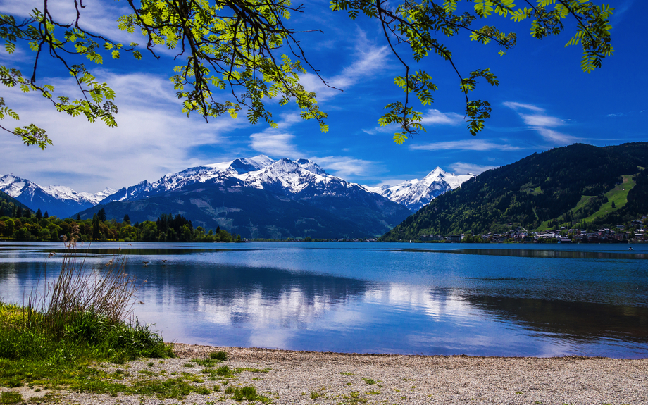 Zeller See mit Blick auf Kitzsteinhorn