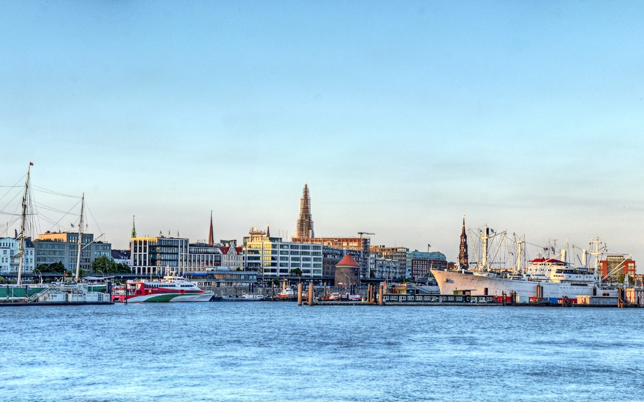 Hamburg Elbufer Panorama