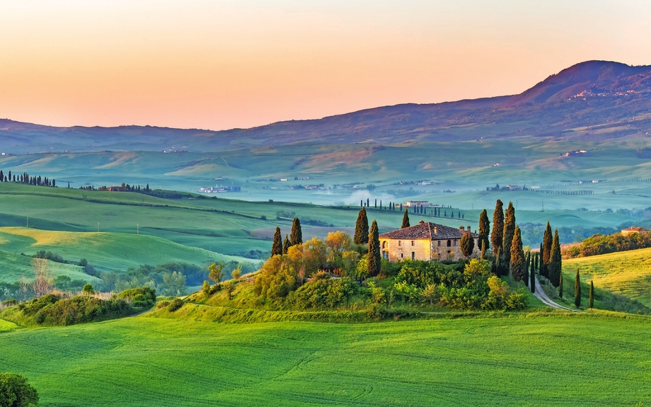 Schöne Landschaft in der Toskana, Italien