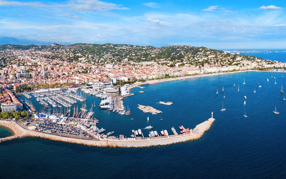 Panoramablick auf Cannes