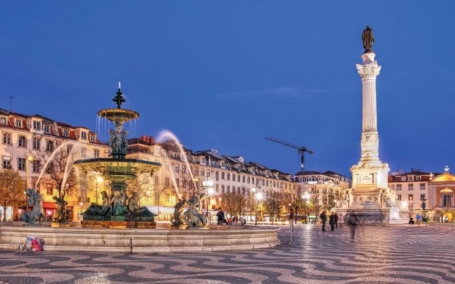 Rossio Square, Lisbon, Portugal