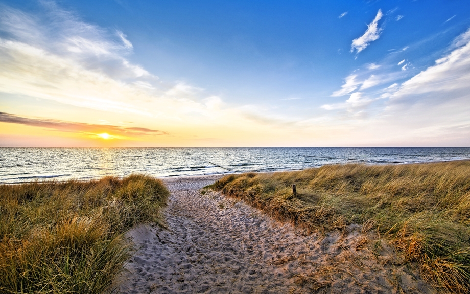 Weg zum Strand durch die Dünen