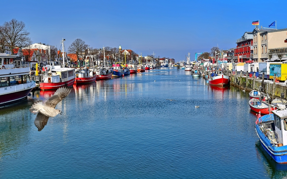 Warnemünde an der Ostseeküste