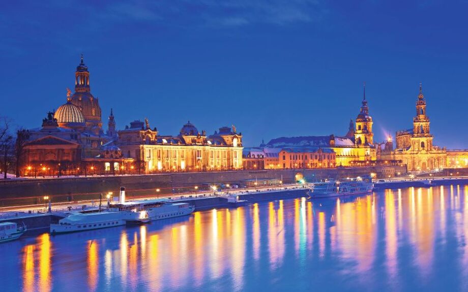Winterabend in Dresden