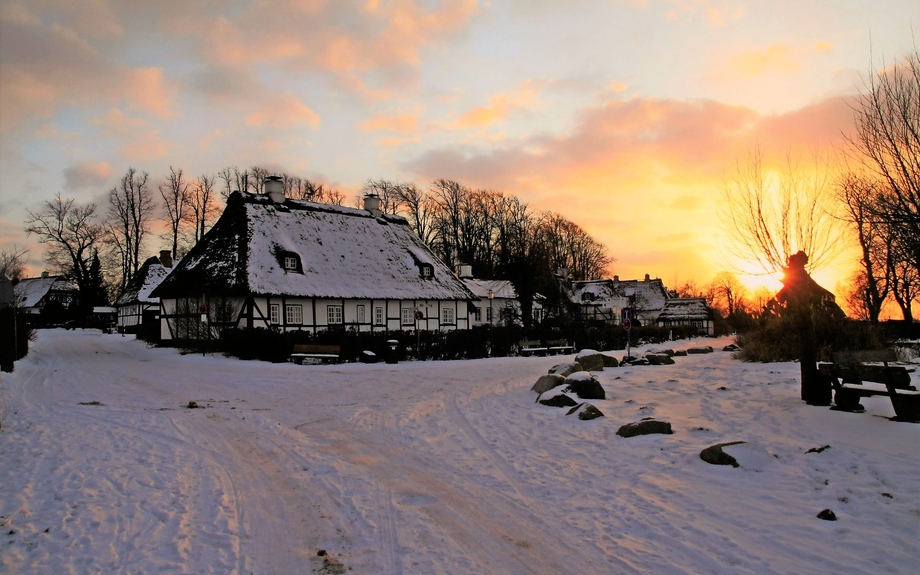 idyllische Winterstimmung Holstein