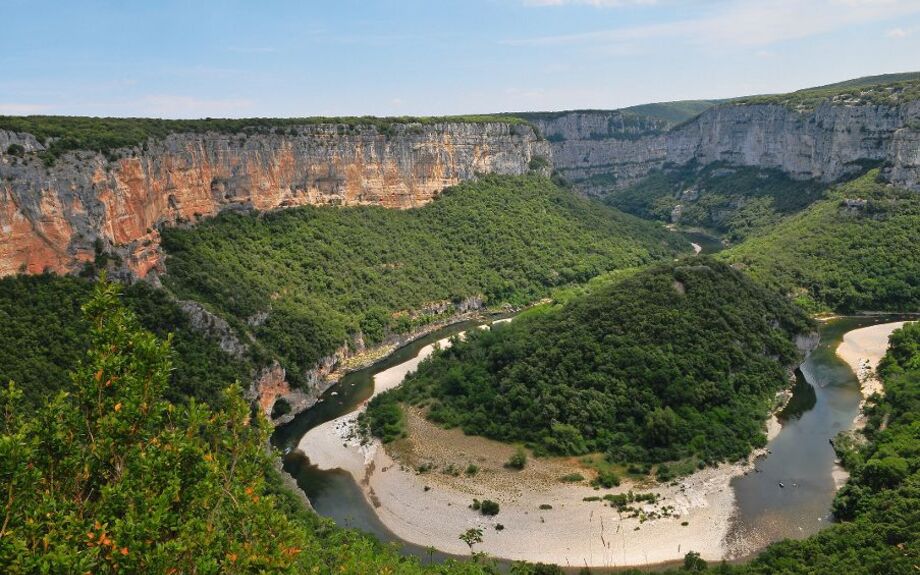 Gorges de l'Ardèche,méandre,