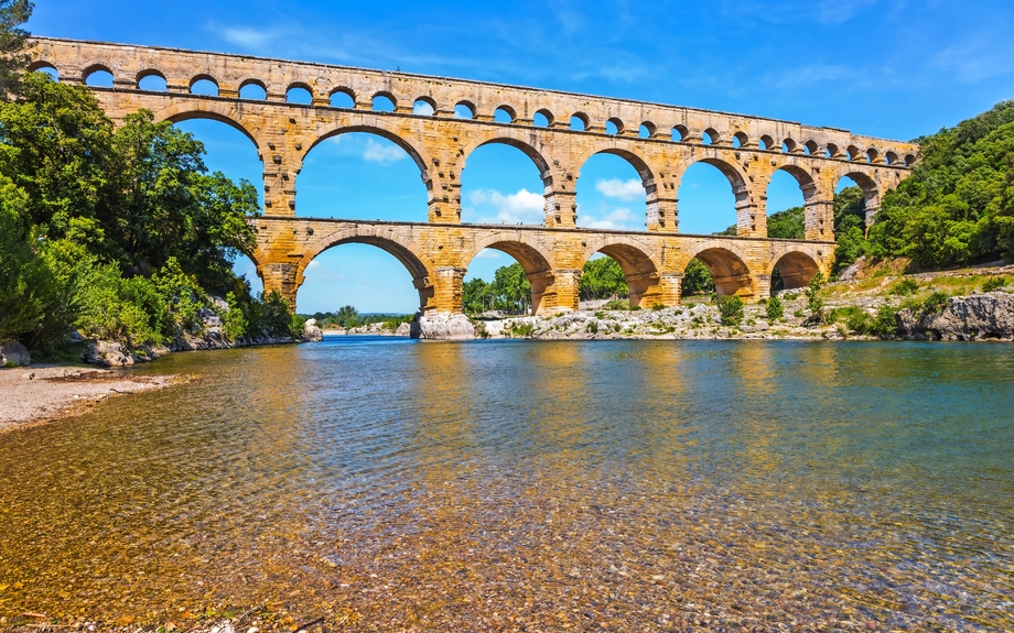 Aquädukt Pont du Gardon en Provence