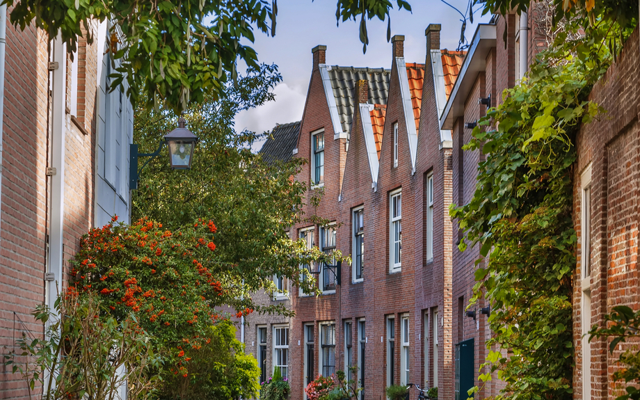 Straße in Haarlem, Niederlande