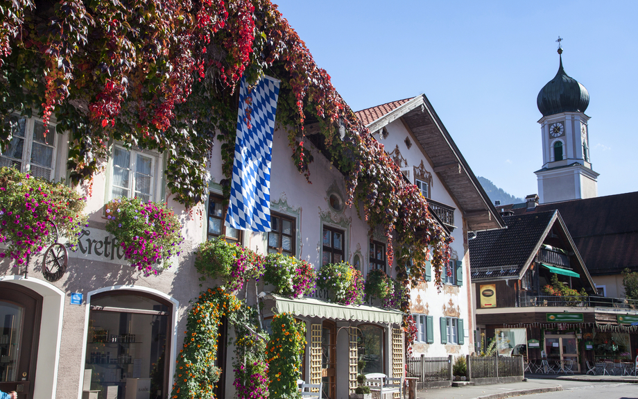 Hausfassadenmalerei in Oberammergau