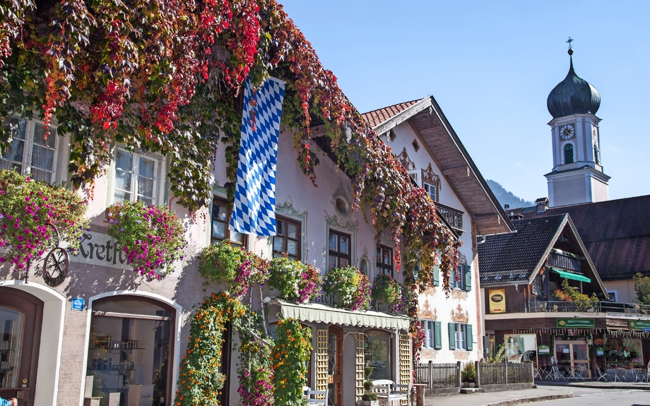 Hausfassade Malerei von Oberammergau