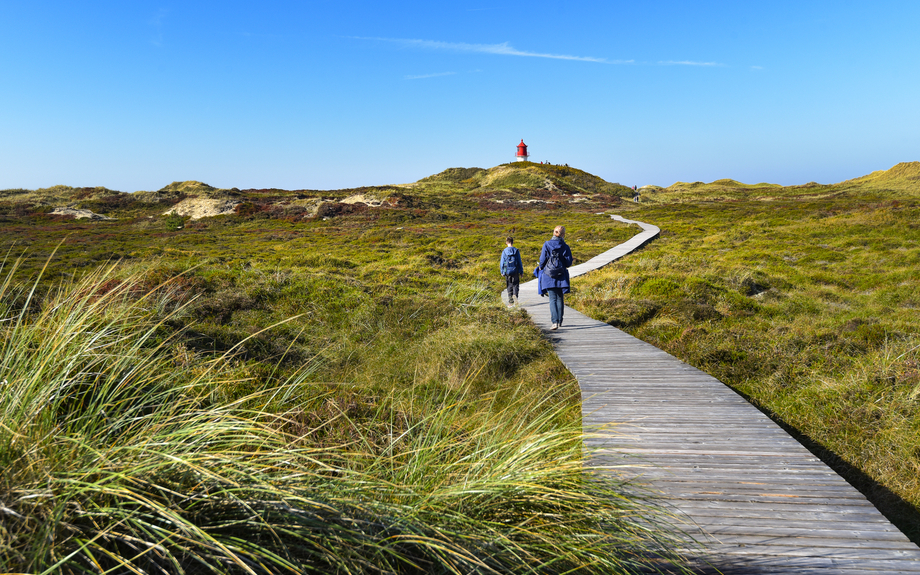 Spaziergang zum Leuchtturm