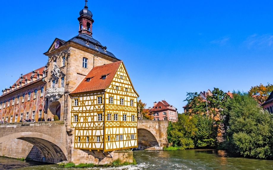 Brückenrathaus in Bamberg, Deutschland