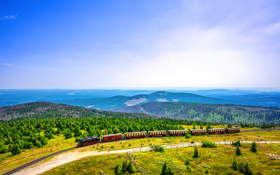 Brockenbahn auf dem Brocken 