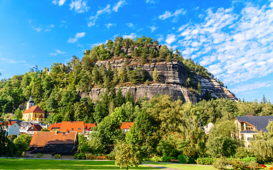 Kurort Oybin im Zittauer Gebirge, Deutschland