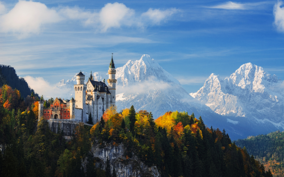 Schloss Neuschwanstein in Bayern, Deutschland