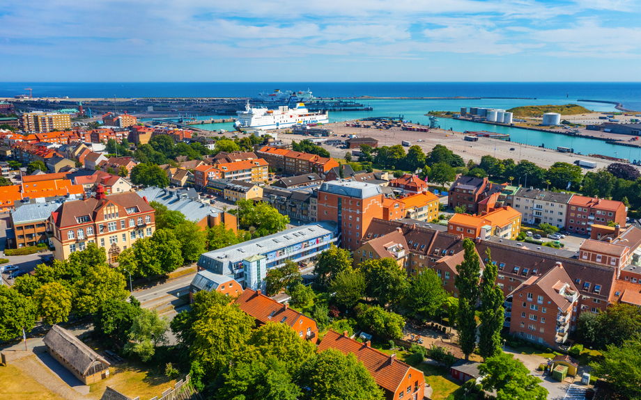 Luftaufnahme von Trelleborg in Schweden