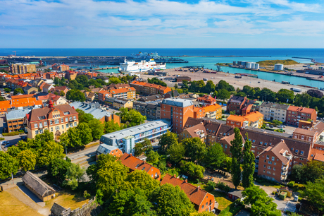 Luftaufnahme von Trelleborg in Schweden