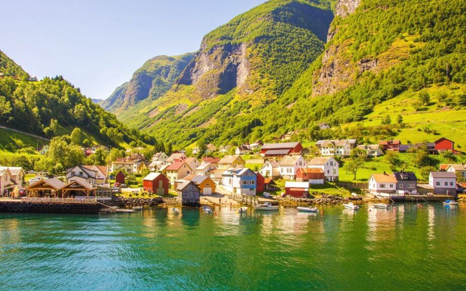 Aurlandsfjorden - Undredal in Norwegen