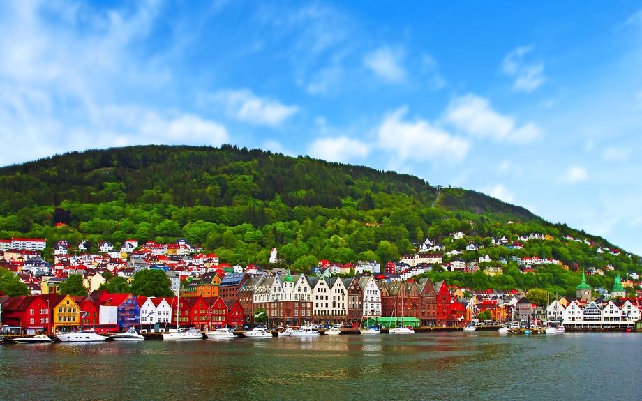 Stadt Bergen,Norwegen