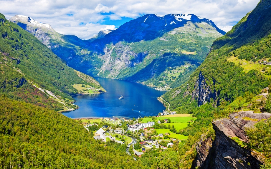 Geiranger bei Geirangerfjord, Norwegen