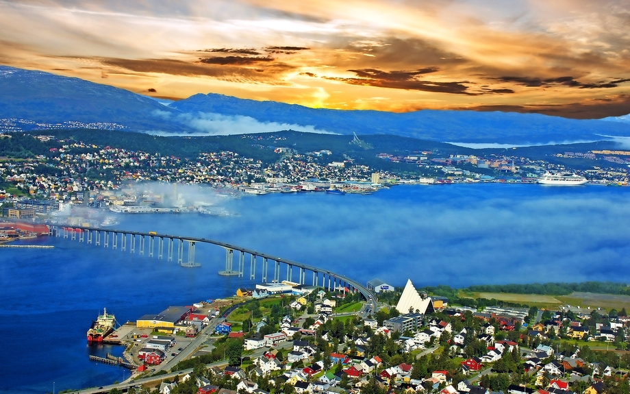 Blick auf Tromsö