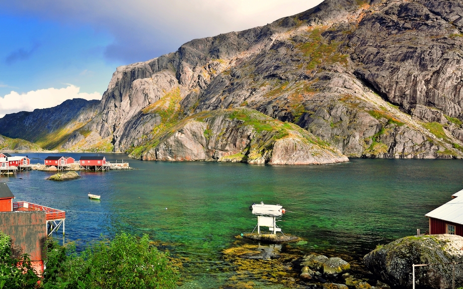 Nusfjord, Fischerdorf auf den Lofoten-Inseln