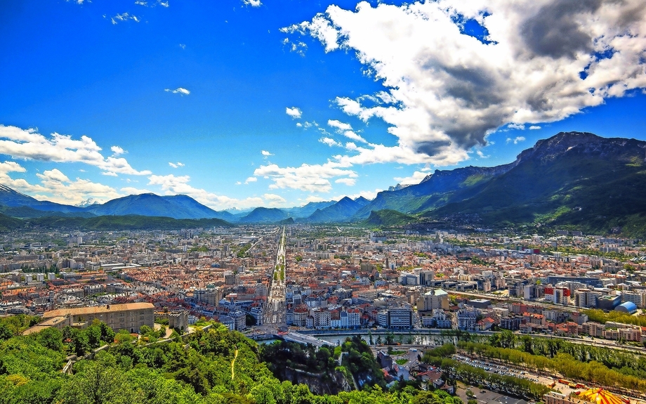 Grenoble von der Bastille