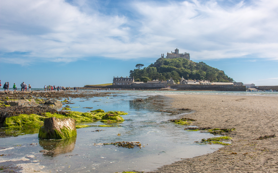 Sankt Michael's Mount - eine Gezeiteninsel vor der Küste Cornwalls