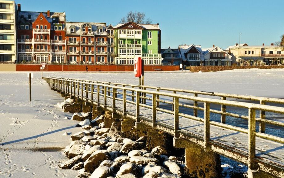 Wyk auf Föhr im Schnee