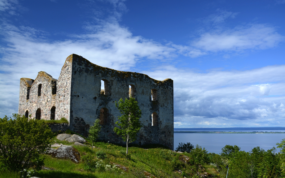 die Ruine Brahehus in Jönköping, Schweden