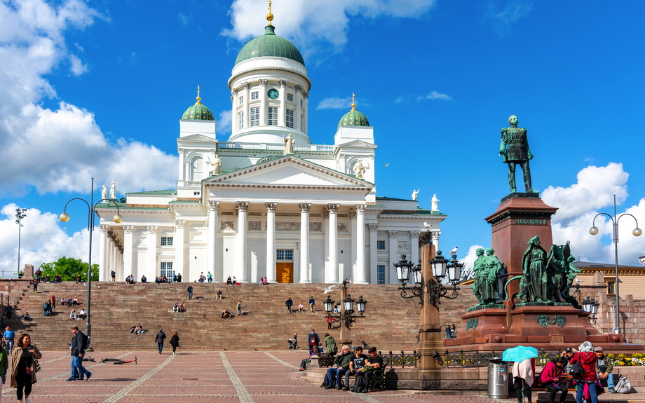 Kathedrale von Helsinki auf dem Senatsplatz