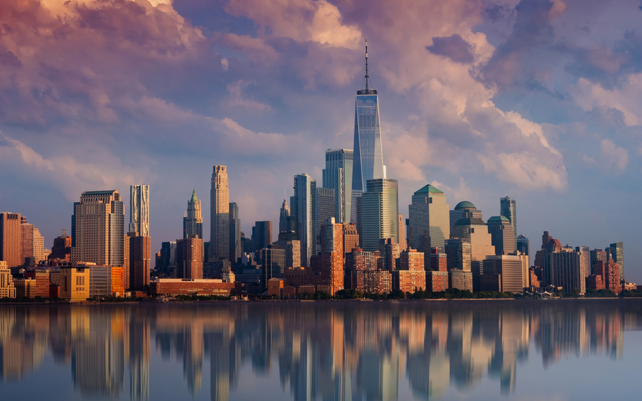 Lower Manhattan in New York City, USA