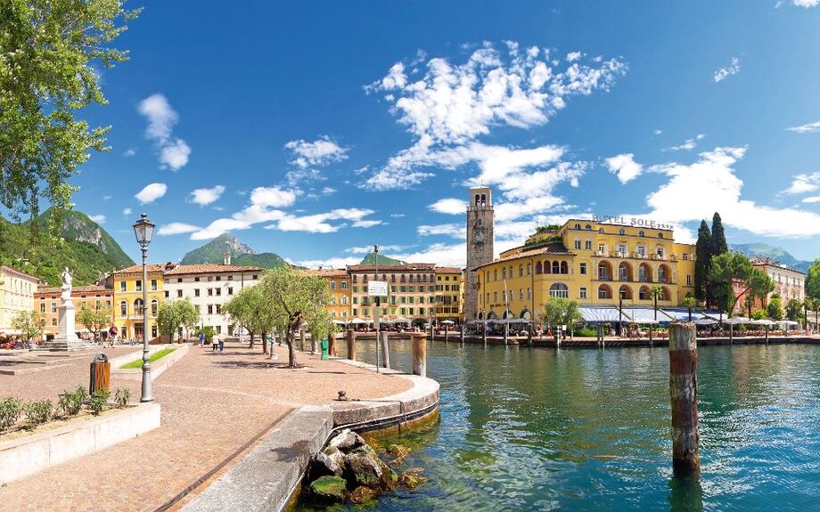 Riva del Garda in der Provinz Trentino am Gardasee, Italien