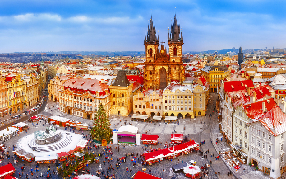 Weihnachtsmarkt auf dem Altstädter Ring in Prag