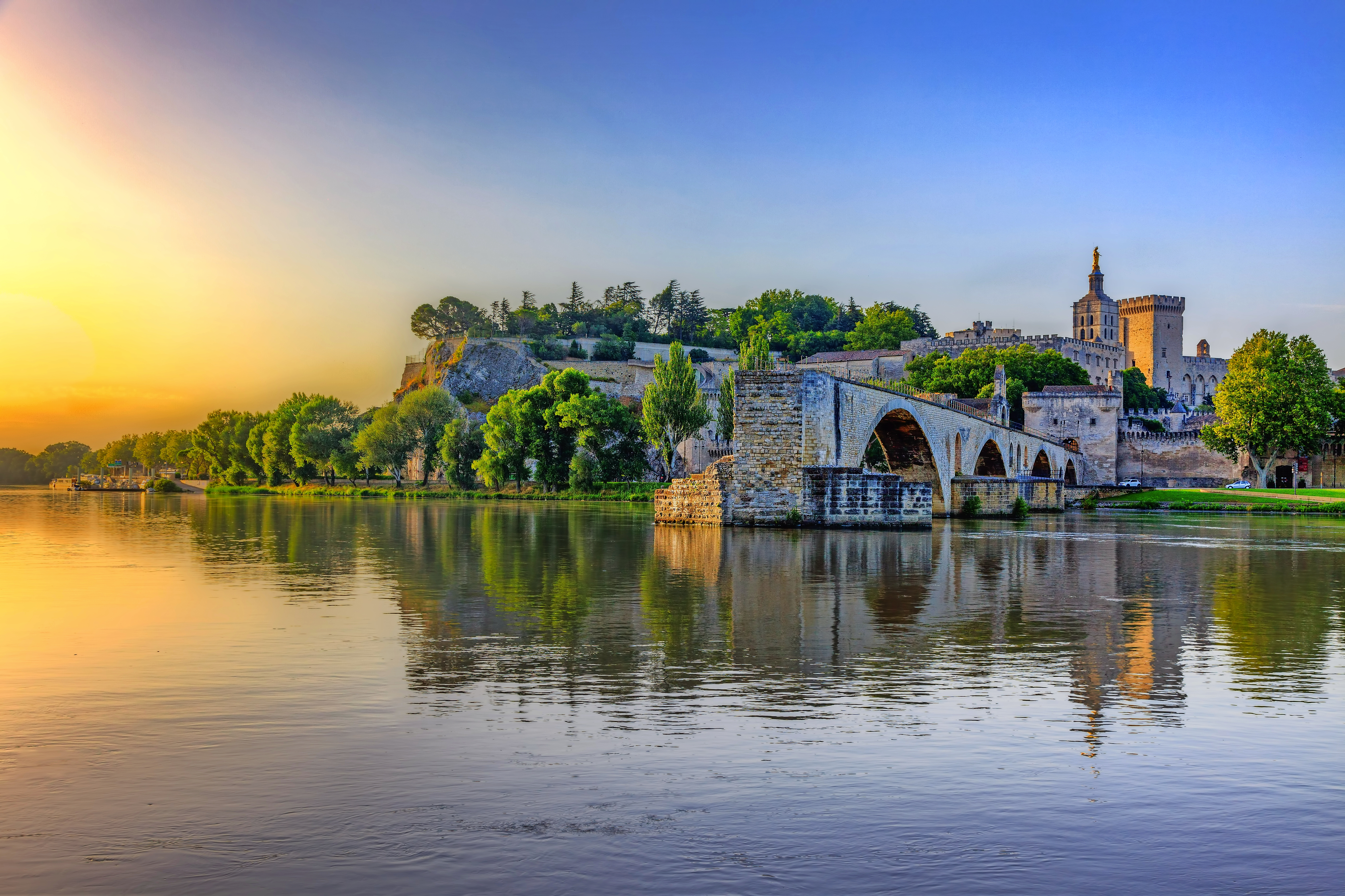 Pont Saint-Bénézet / Pont d'Avignon in Avignon, Frankreich