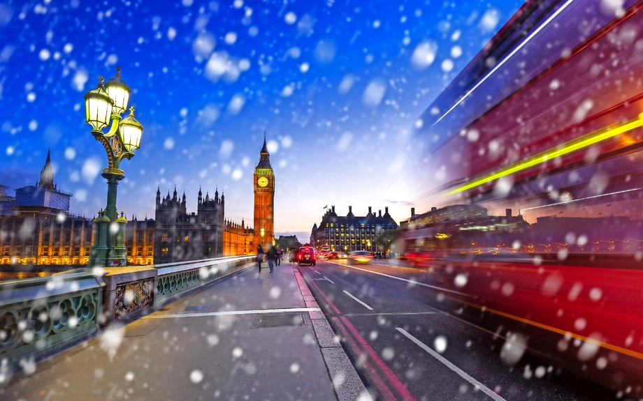 Big Ben & Westminster im Winter