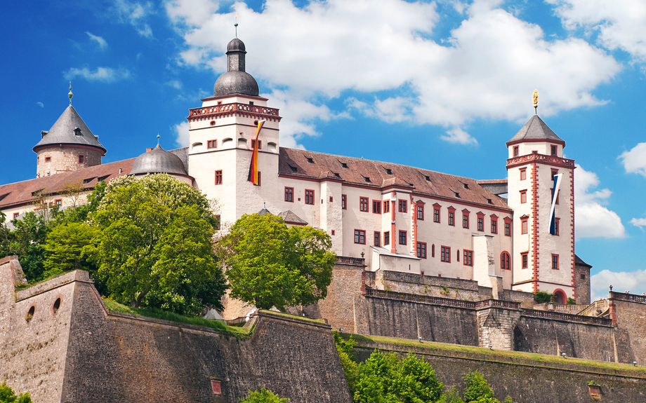 Festung Marienberg oberhalb von Würzburg in Unterfranken, Deutschland