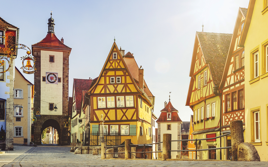 Plönlein mit Siebersturm in Rothenburg ob der Tauber