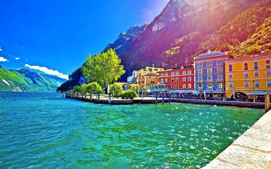 Riva del Garda in der Provinz Trentino am Gardasee, Italien