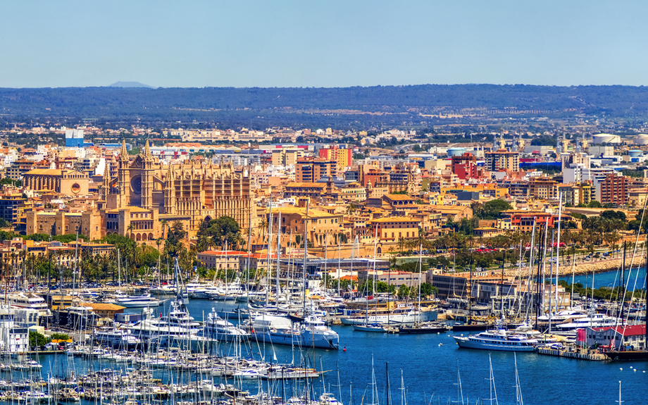 Panorama von Palma de Mallorca mit Kathedrale