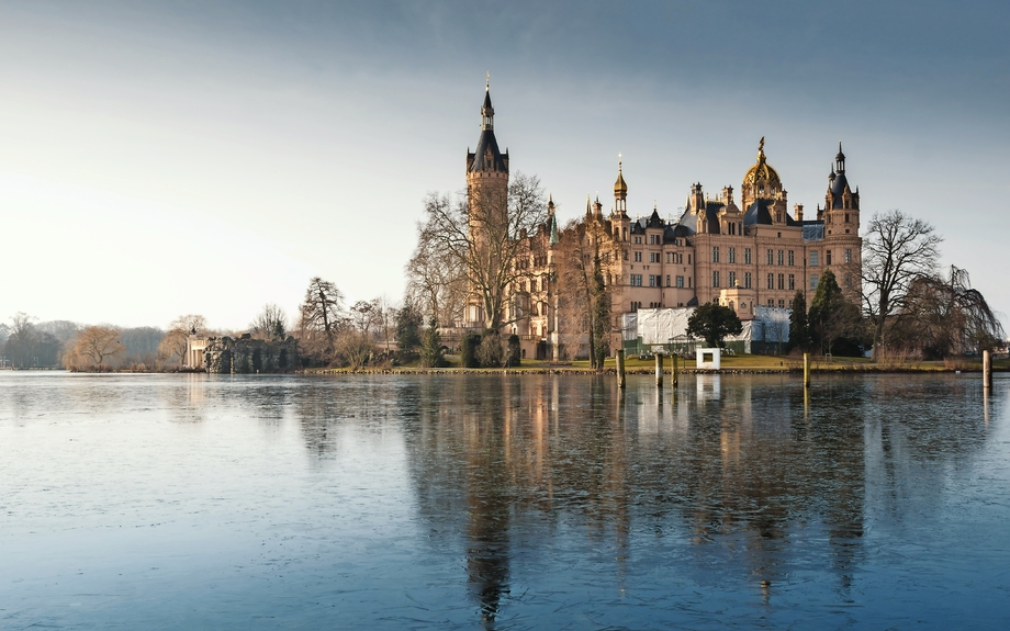 Das Schweriner Schloss im Winter