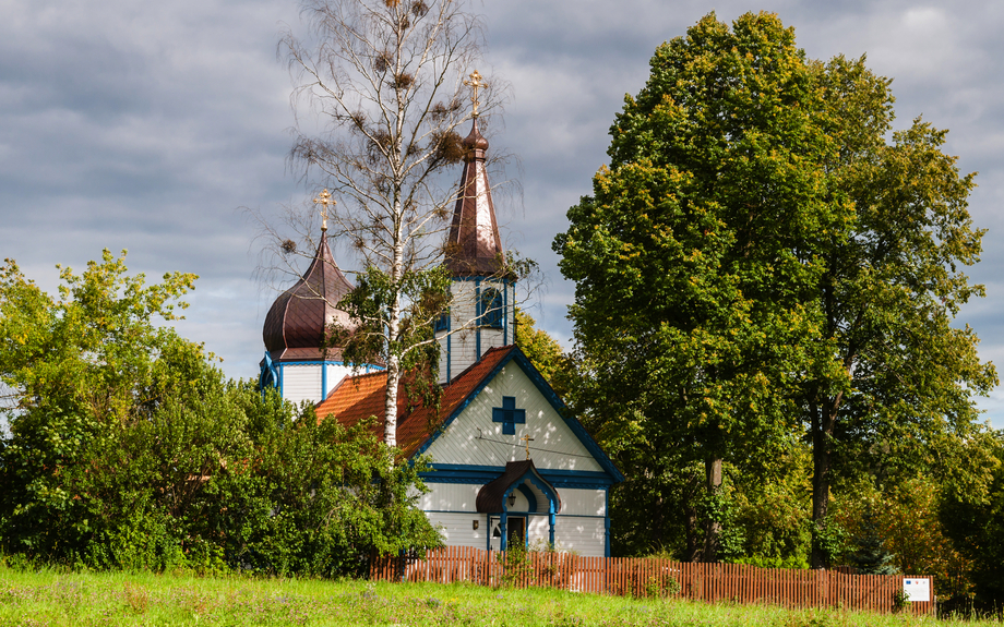 Russisch-orthodoxe Kirche in Wojnowo in den Masuren, Polen