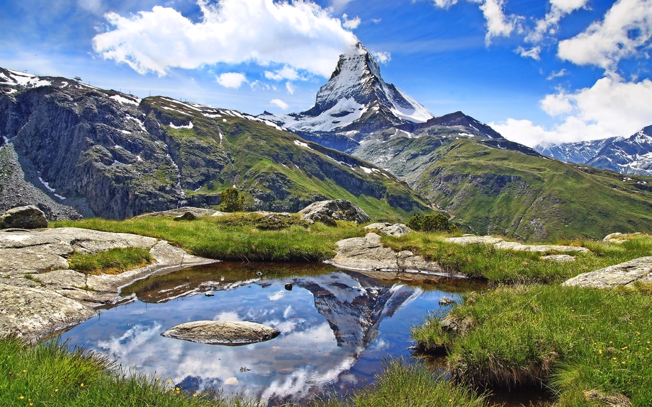 Panorama des Matterhorns, Schweiz.