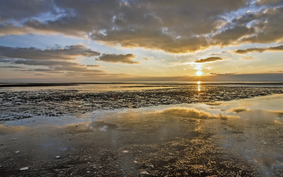 Sonnenuntergang an der Nordsee