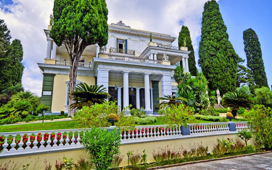 Achillion Palace auf der Insel Korfu