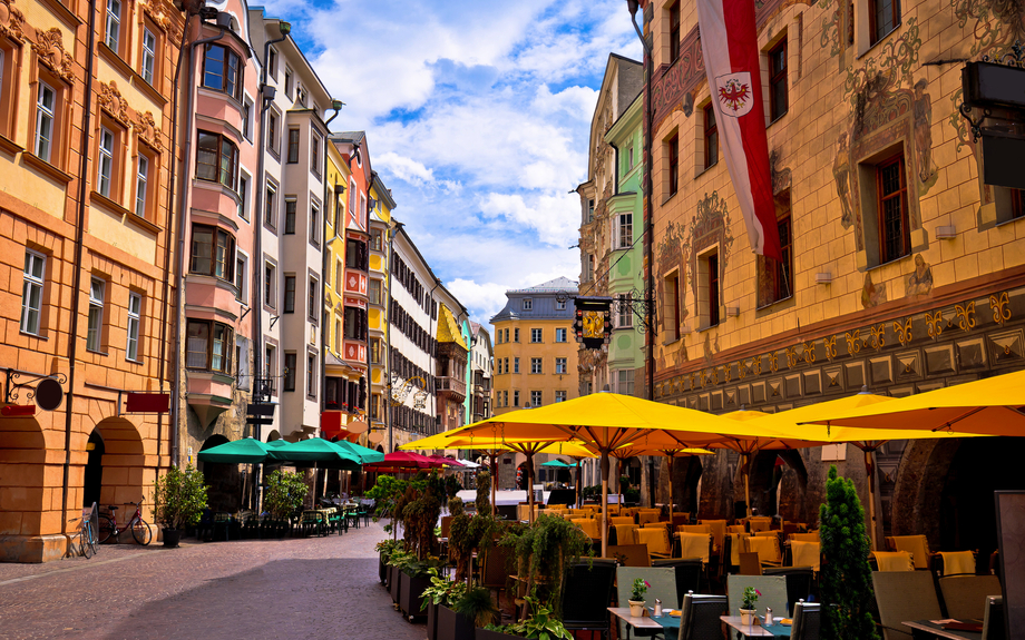 Altstadt von Innsbruck in Tirol, Österreich