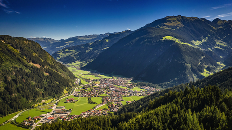 Mayrhofen von oben